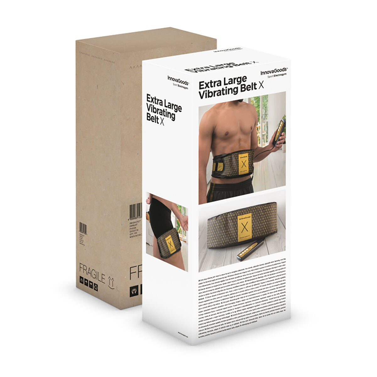 Vibrerande Bälte Abdo Extra Large X InnovaGoods - 19