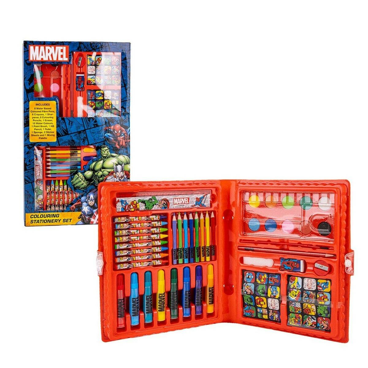 Brevpapper Set Marvel Portfölj Röd