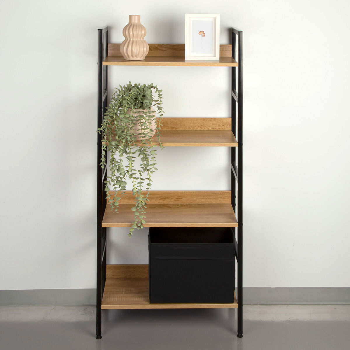 Bokhylla Max Home Stål Melamin spånskiva 60 x 126 x 28 cm - 2