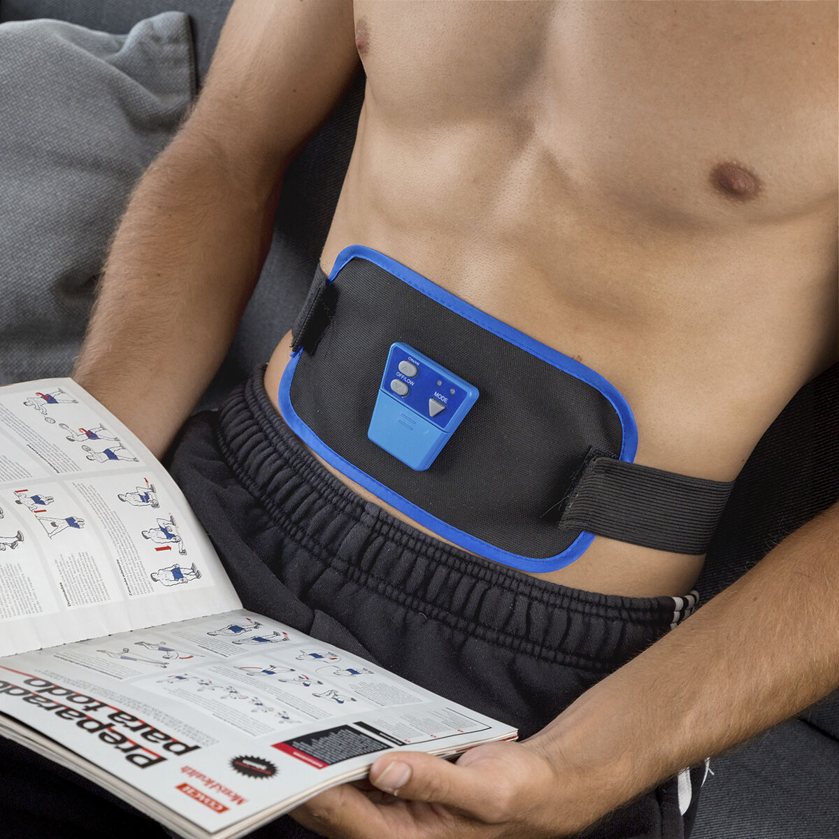 Bälte med Elektrisk Muskelstimulator Belton InnovaGoods - 29