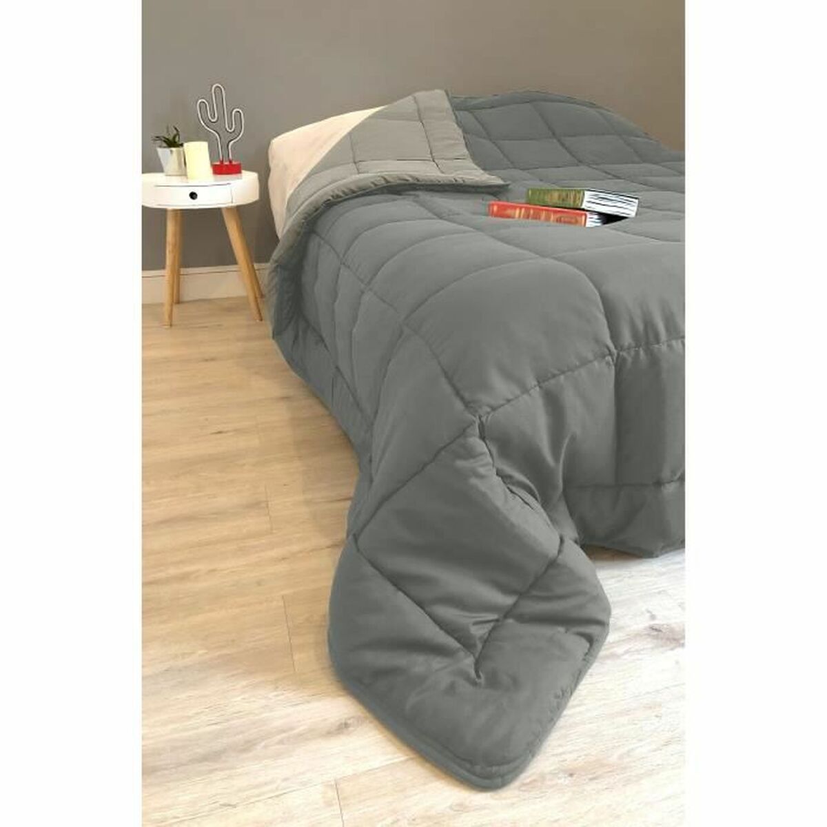 Täcke Poyet  Motte Silvrig Stål 400 g /m² 140 x 200 cm - 2