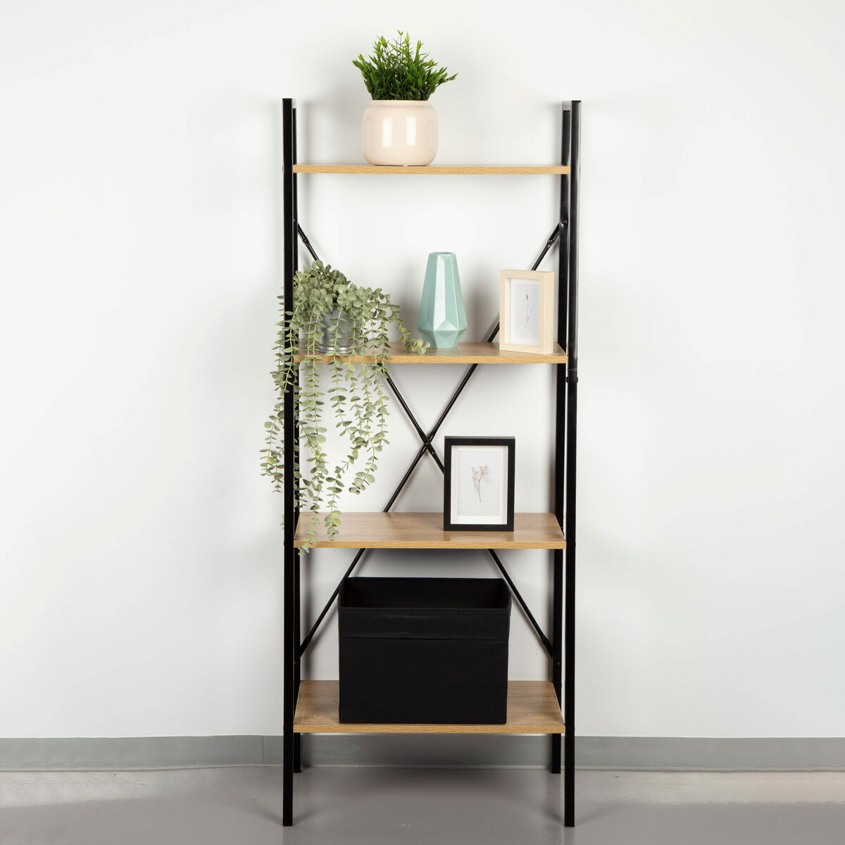 Bokhylla Max Home Stål Melamin spånskiva 60 x 148 x 32 cm - 2