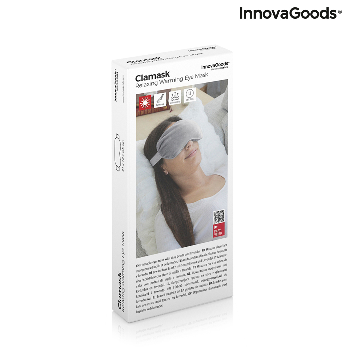 Avkopplande uppvärmningsbar mask Clamask InnovaGoods - 2