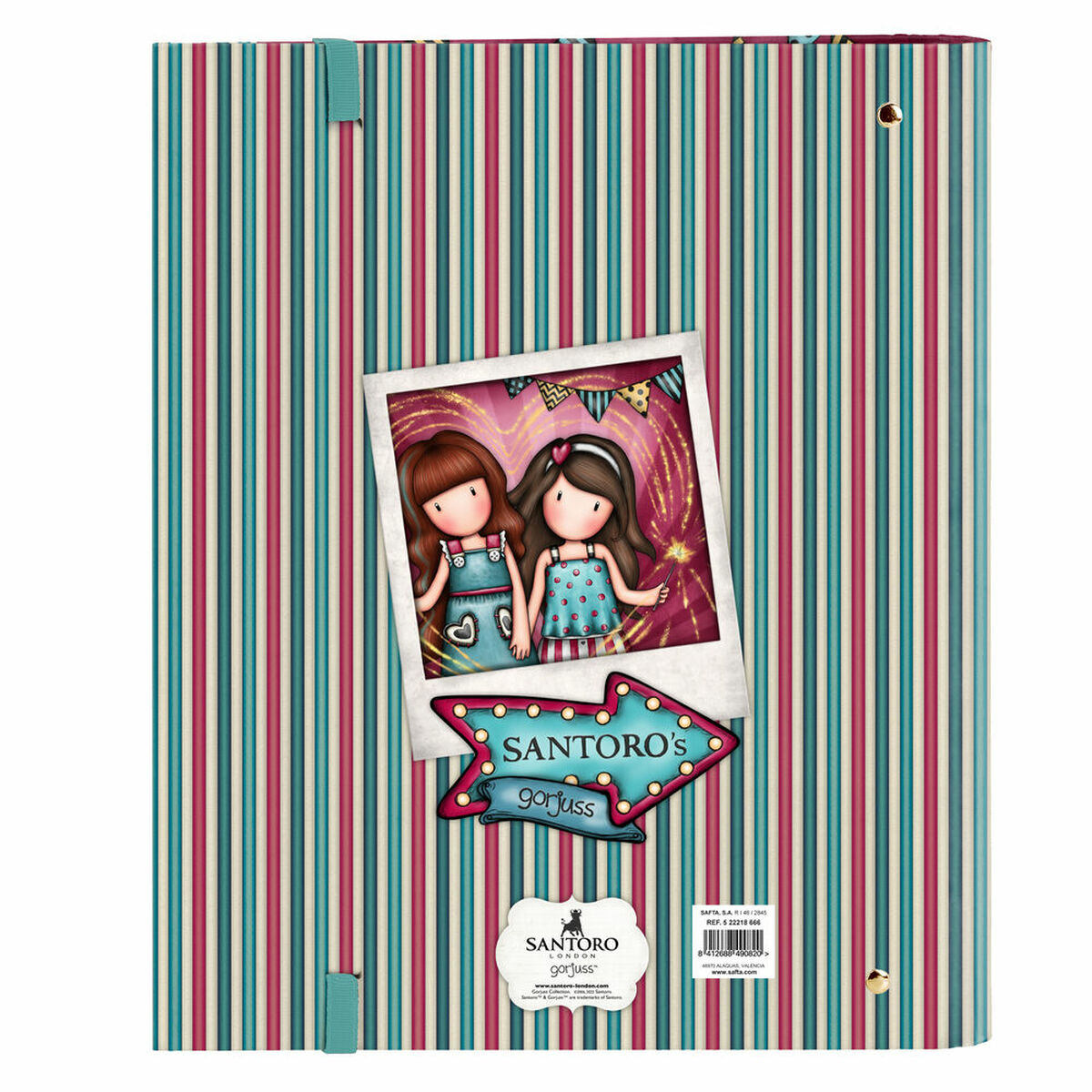 Ringpärm Gorjuss Fireworks Rödbrun (27 x 32 x 3.5 cm) - 2