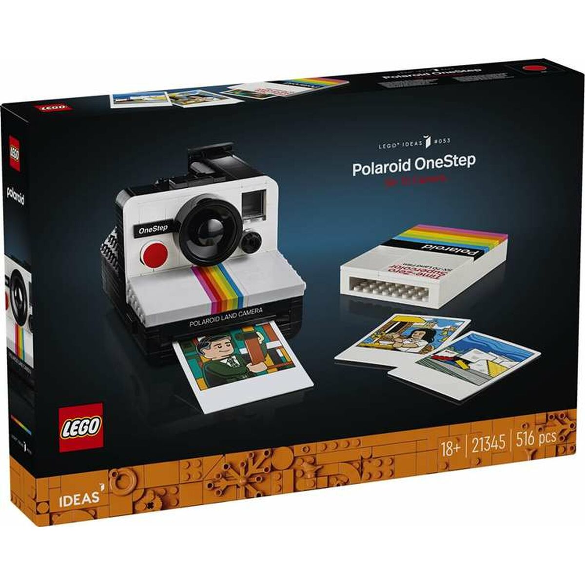 Byggsats Lego 21345 Polaroid OneStep SX-70 516 Delar