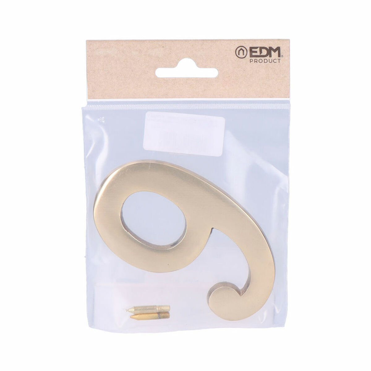 Siffror EDM 85041  9 Gyllene Mässing - 4