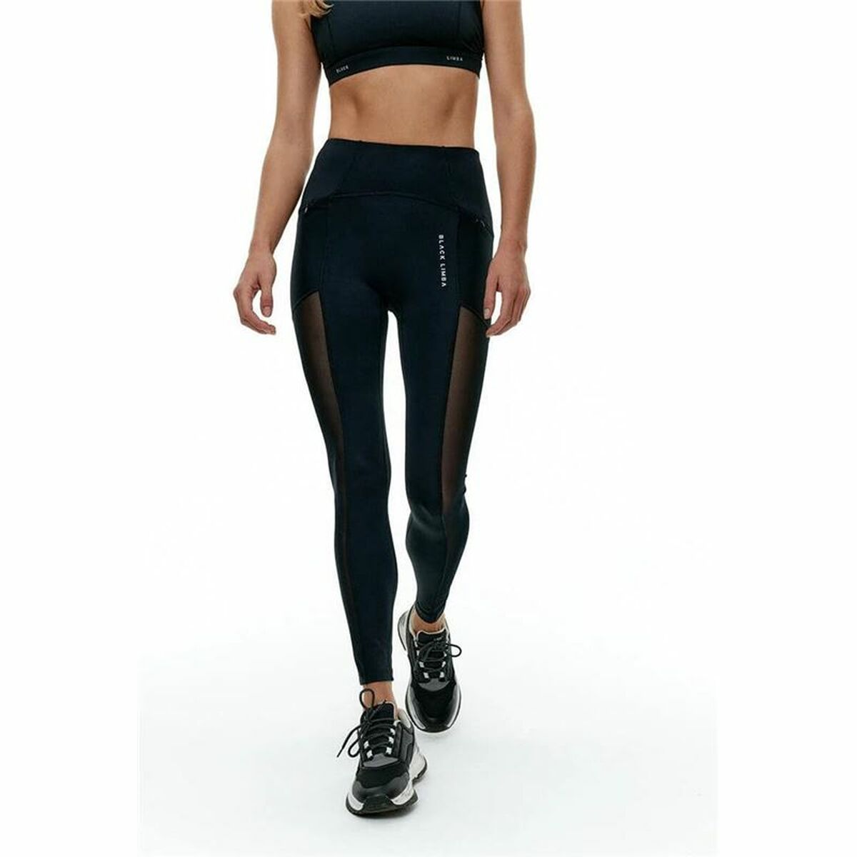 Sport-leggings, Dam Black Limba Skyline Mesh Svart - 2