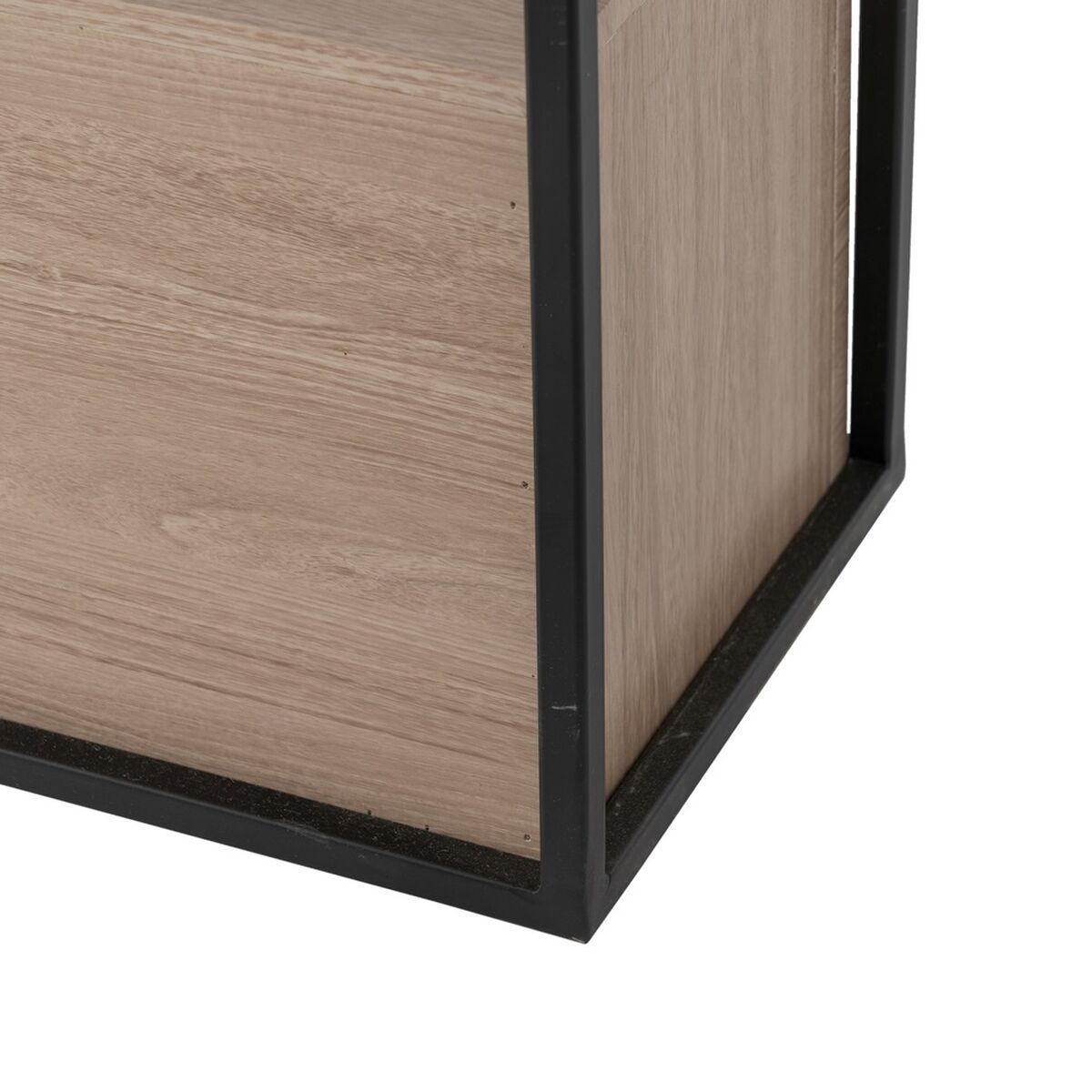 Mottagare Svart Naturell 122,5 x 22,5 x 75 cm - 2