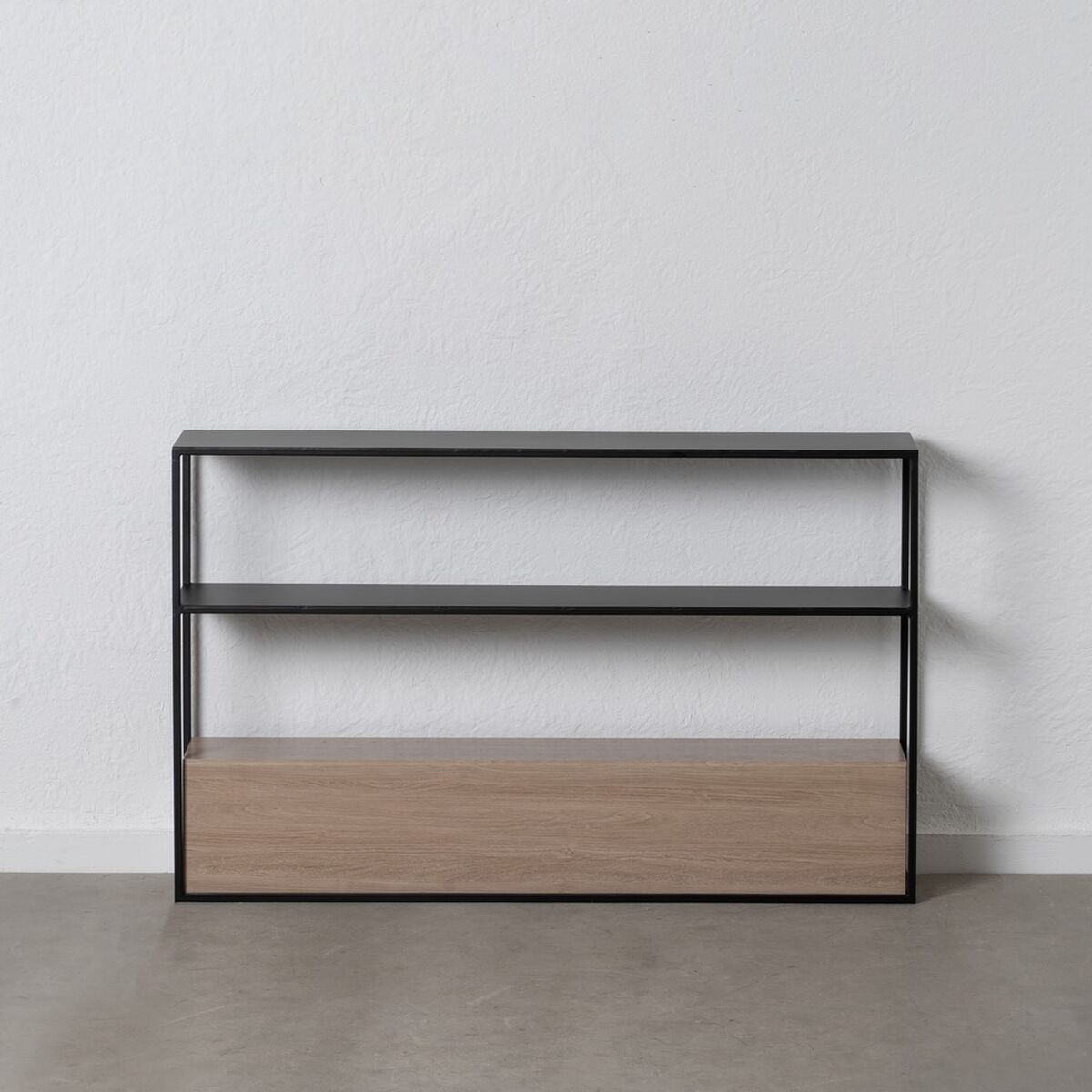Mottagare Svart Naturell 122,5 x 22,5 x 75 cm - 8
