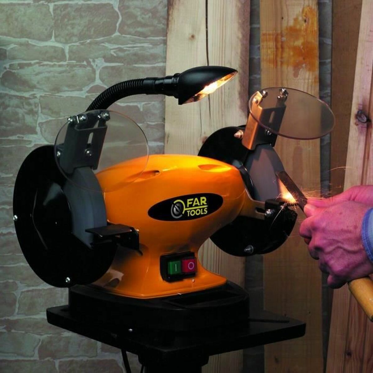 Bänkslipmaskin Fartools BG 150B 150 mm 400 W Double - 2