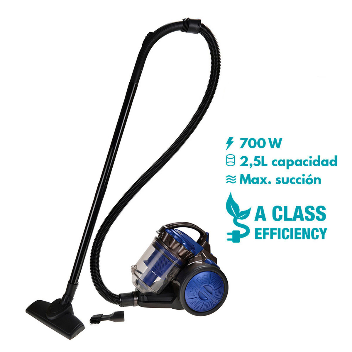 Påsfri Dammsugare EDM 07696 Blå 700 W - 4