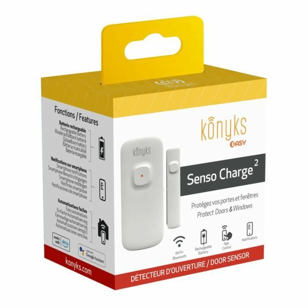 Detektor för öppna dörrar och fönster Konyks Senso Charge 2 Wi-Fi 2,4 GHz - 3