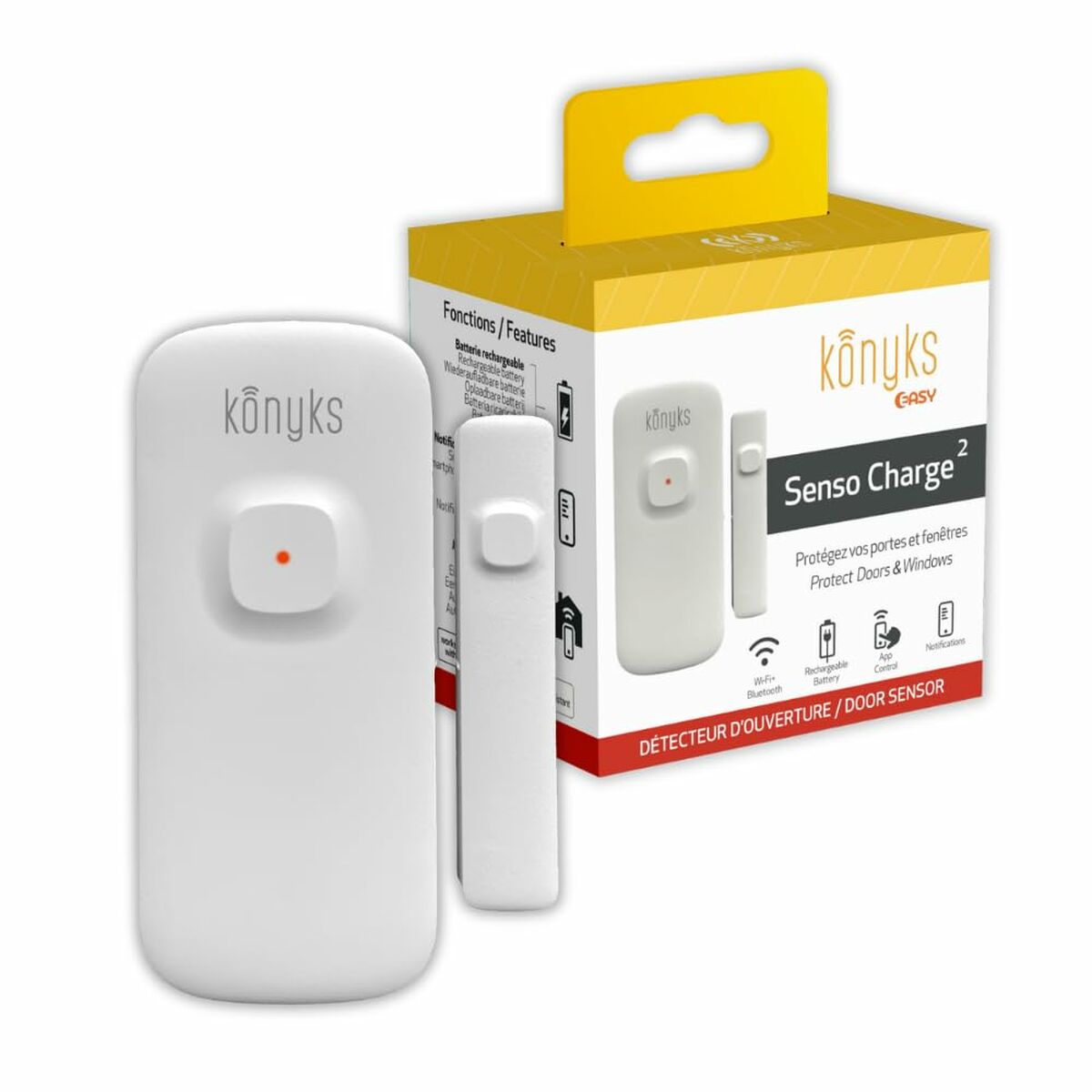 Detektor för öppna dörrar och fönster Konyks Senso Charge 2 Wi-Fi 2,4 GHz - 4