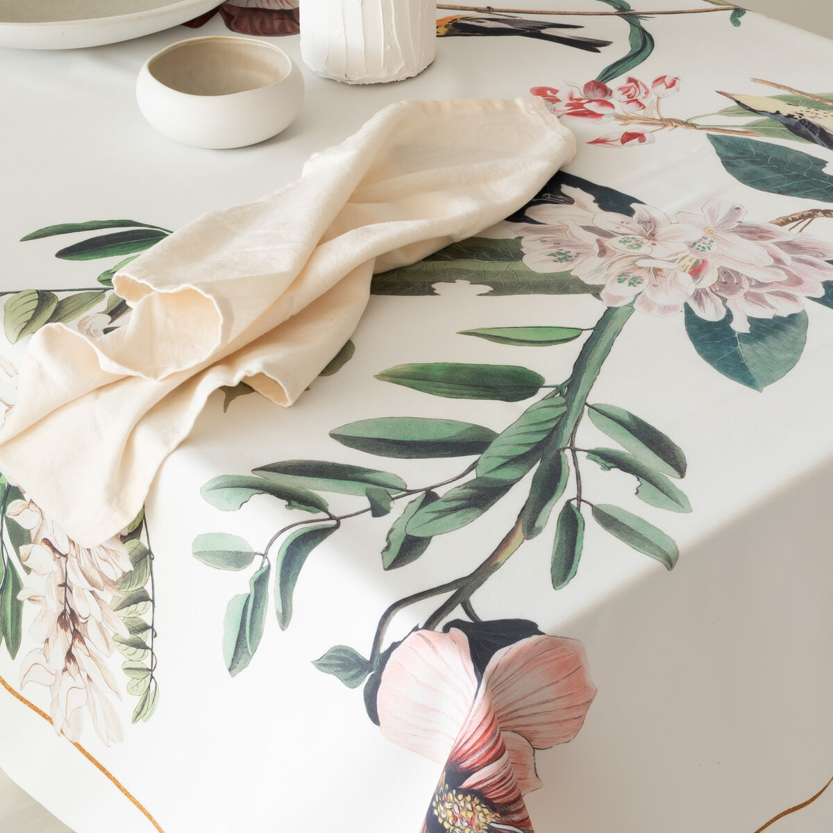 Bordsduk HappyFriday Blooming Multicolour 145 x 150 cm - 8