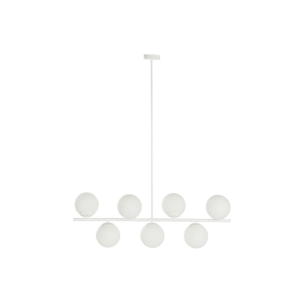 Taklampa DKD Home Decor 98 x 45 x 30 cm Glas Metall Vit 50 W - 7