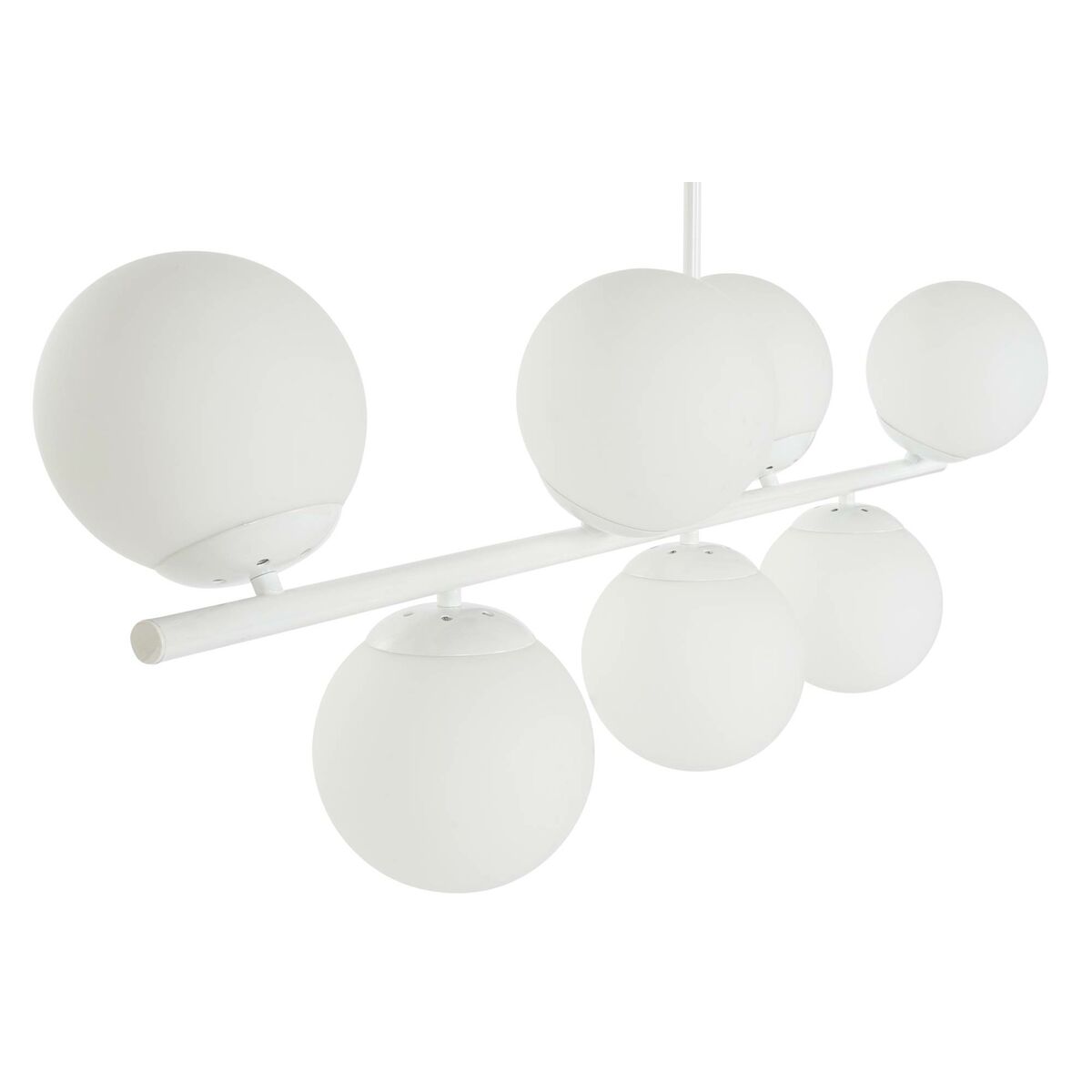 Taklampa DKD Home Decor 98 x 45 x 30 cm Glas Metall Vit 50 W - 4