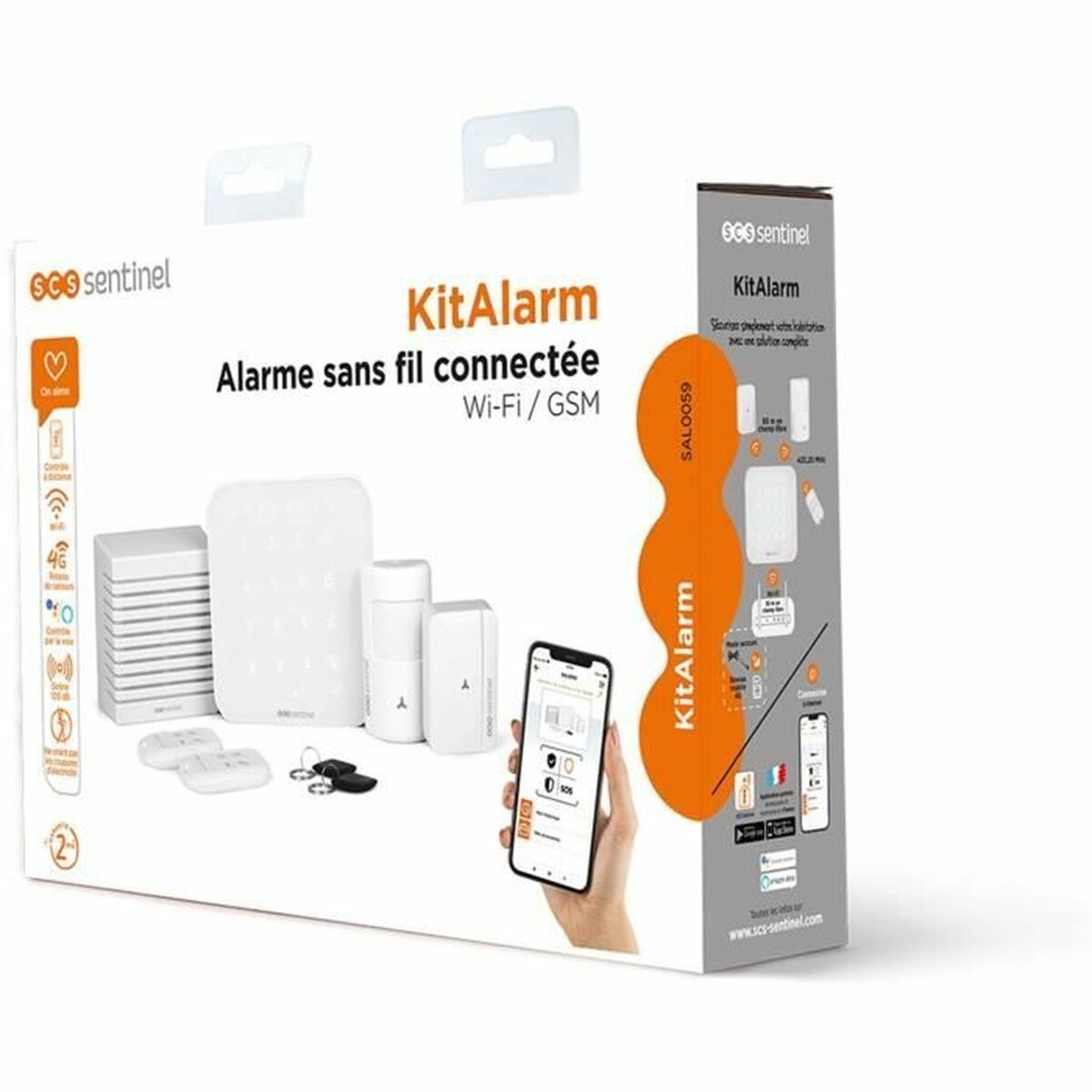 Larmsystem SCS SENTINEL KitAlarm Wi-Fi 4G 8 Delar - 2