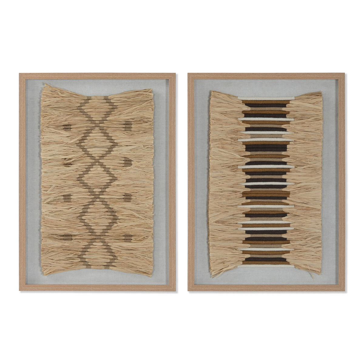 Tavla 3D Home ESPRIT Rafia polystyren 50 x 3 x 70 cm 50 x 3,5 x 70 cm