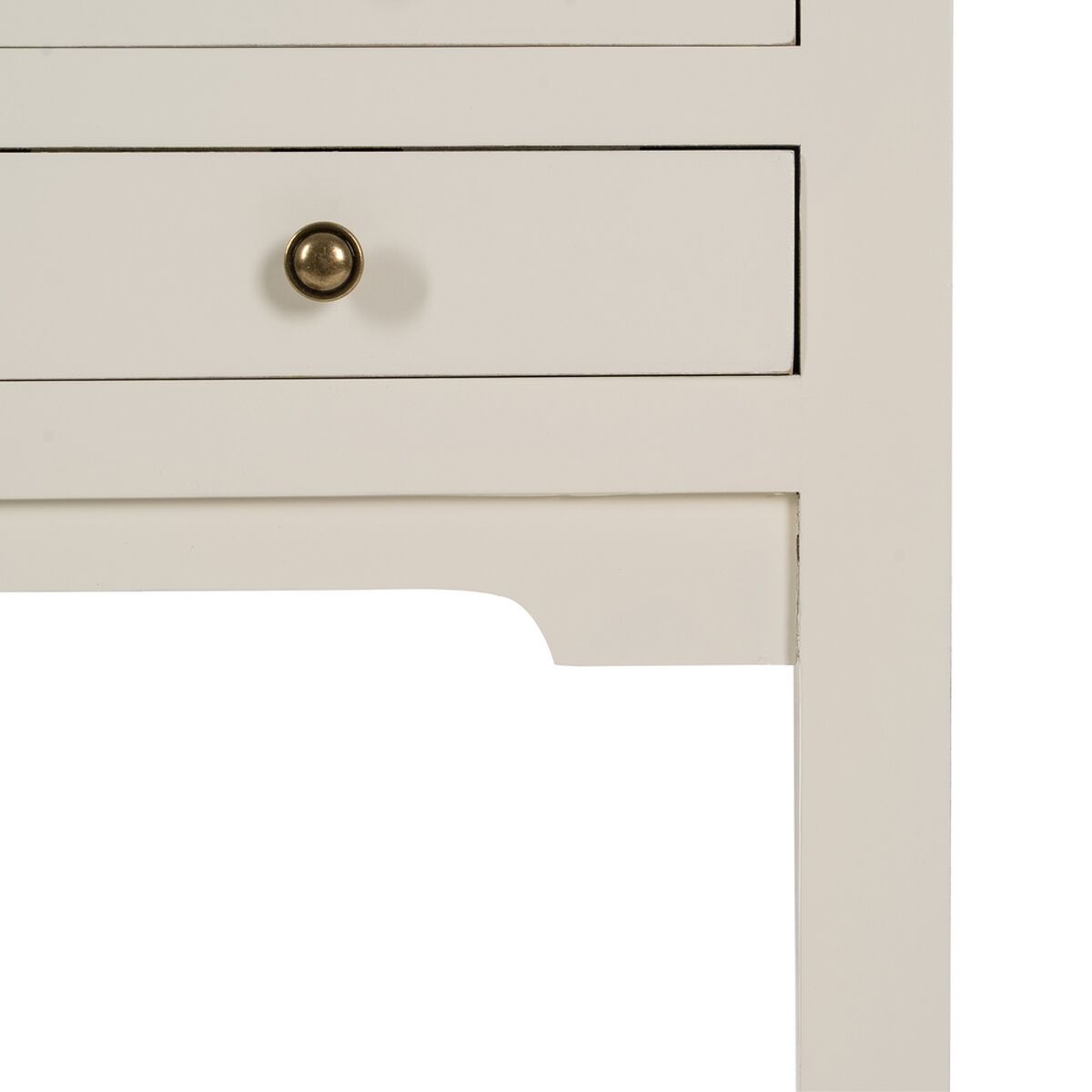 Konsol Vit Granträ Trä MDF 85 x 26 x 85 cm - 3