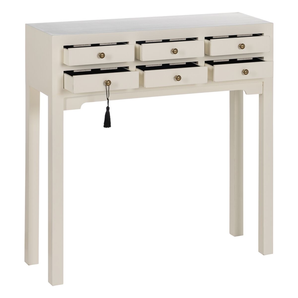Konsol Vit Granträ Trä MDF 85 x 26 x 85 cm - 9