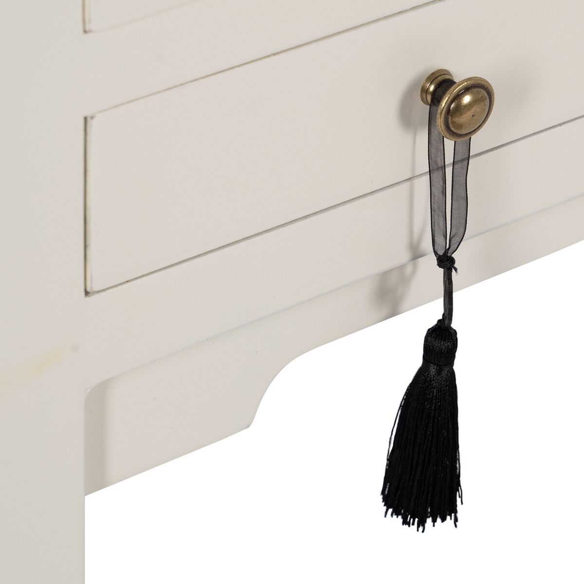 Konsol Vit Granträ Trä MDF 85 x 26 x 85 cm - 4