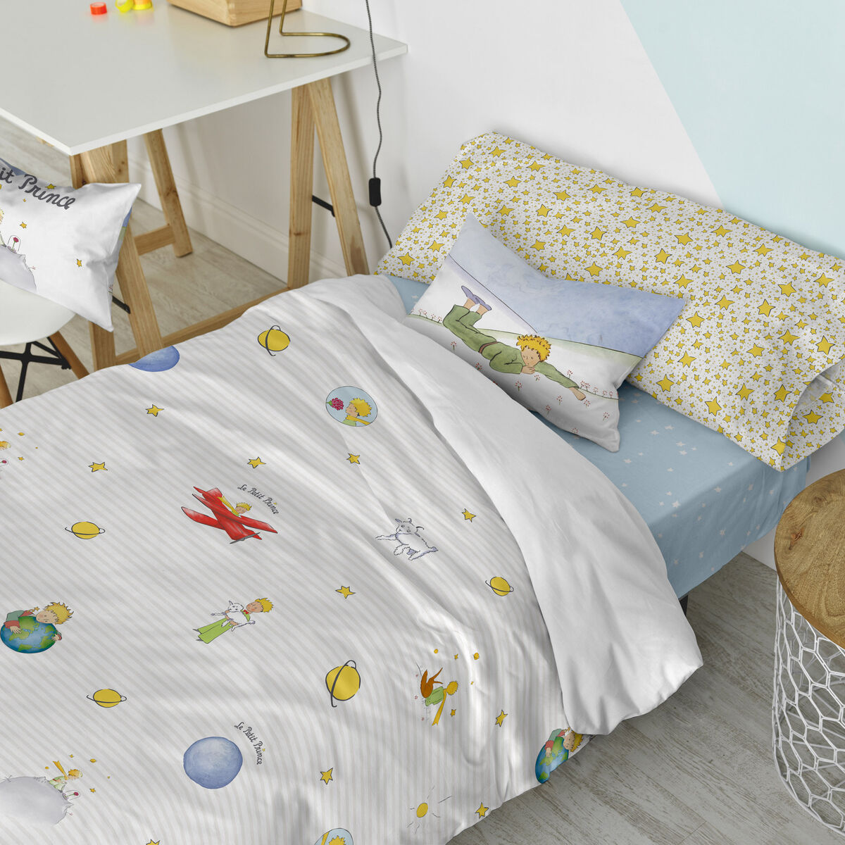 Täckslagsset HappyFriday Le Petit Prince Multicolour Säng 80/90 2 Delar - 5