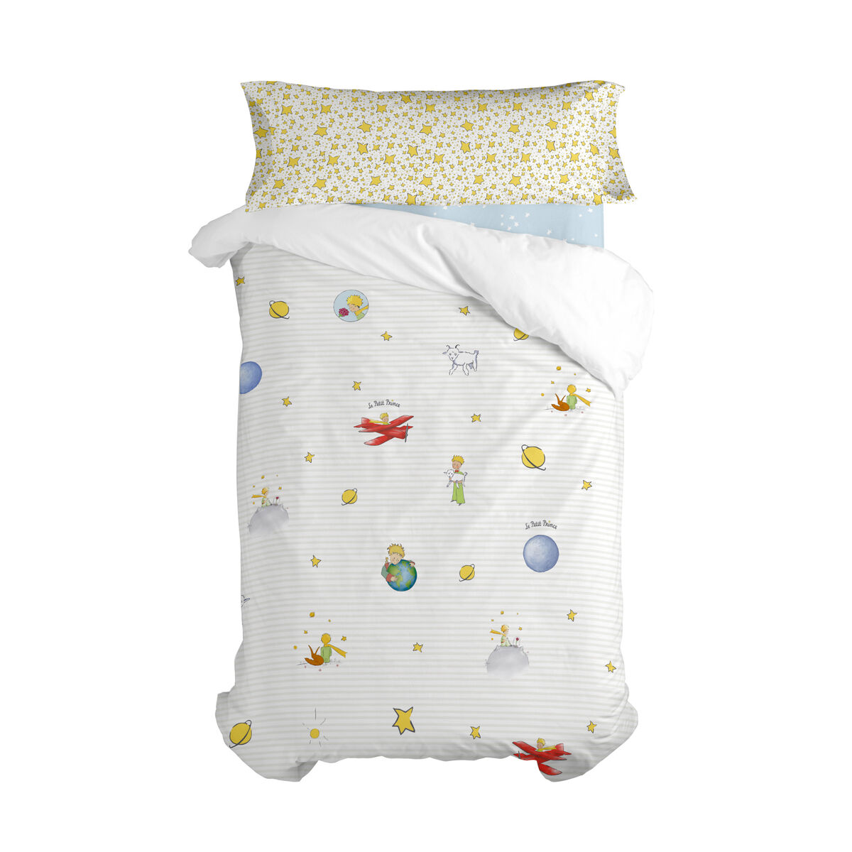 Täckslagsset HappyFriday Le Petit Prince Multicolour Säng 80/90 2 Delar