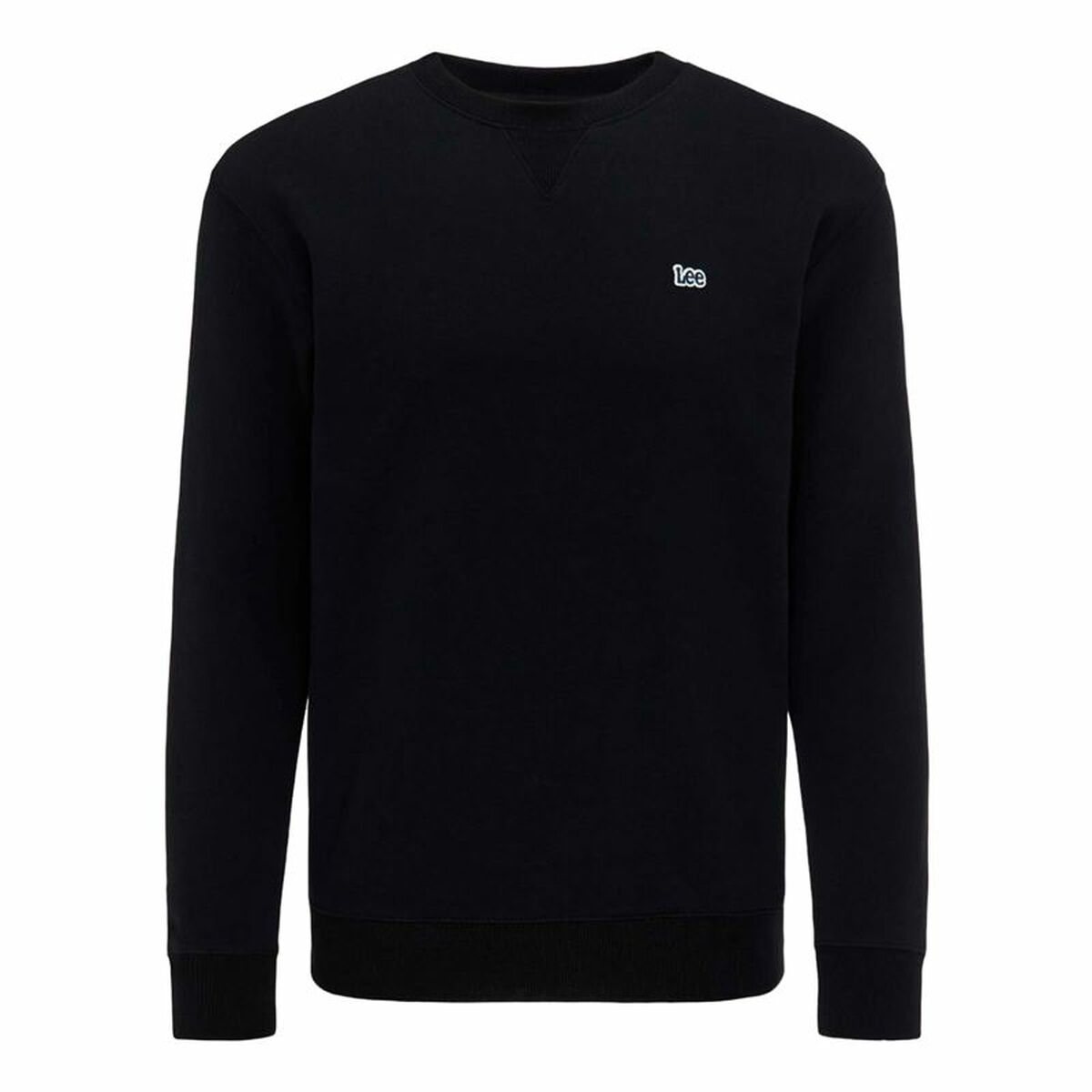 Tröja utan huva Herr Lee Plain Crew Svart - 5