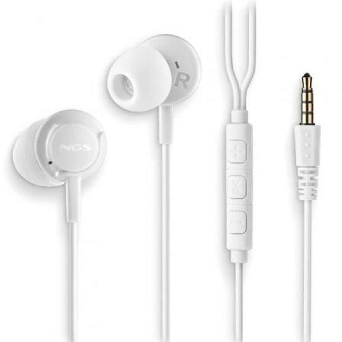 Hörlurar NGS CROSSDRIFTWHITE Vit