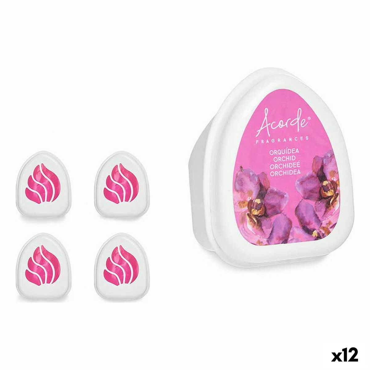 Set med luftfräschare Acorde Orkidé 50 g (12 antal) - 3