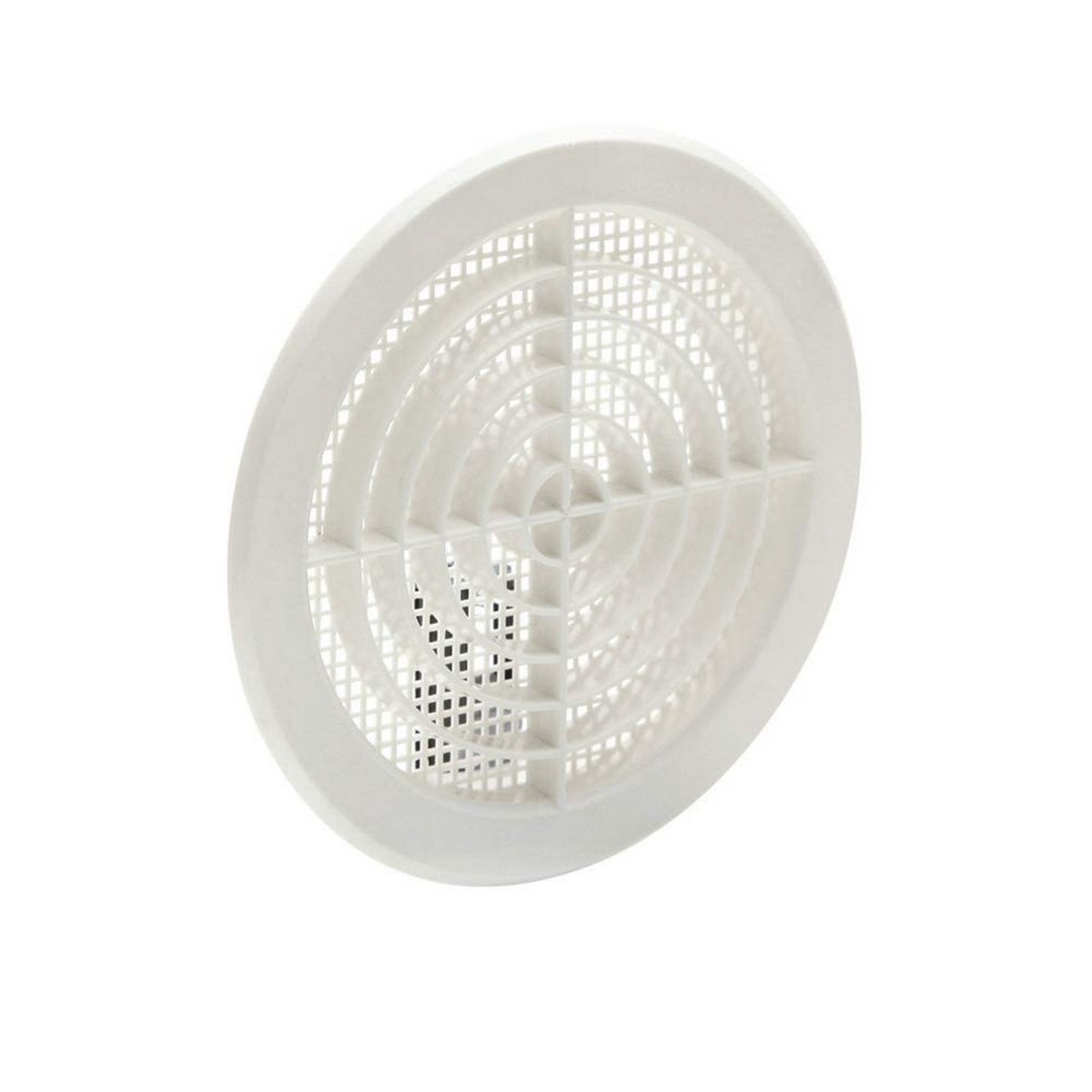 Ventilationsgaller Fepre Vit Ø 14 cm 14 cm 12,5 cm Inbäddningsbar Myggnät