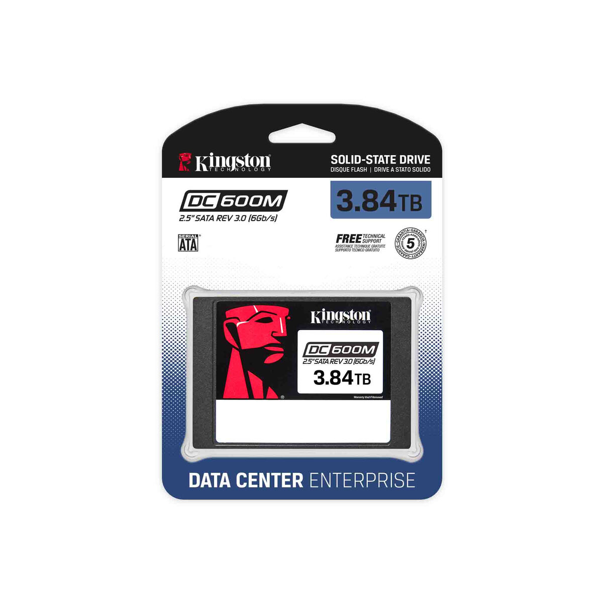 Hårddisk Kingston SEDC600M/3840G TLC 3D NAND 3,84 TB SSD - 3