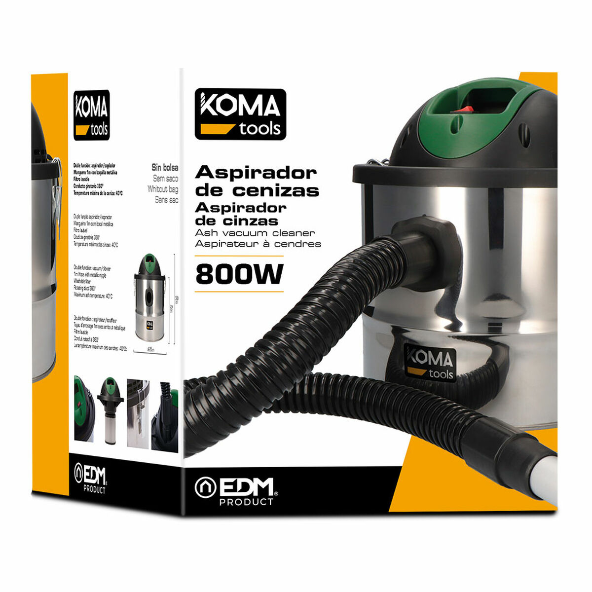 Handdammsugare Koma Tools 800 W - 4