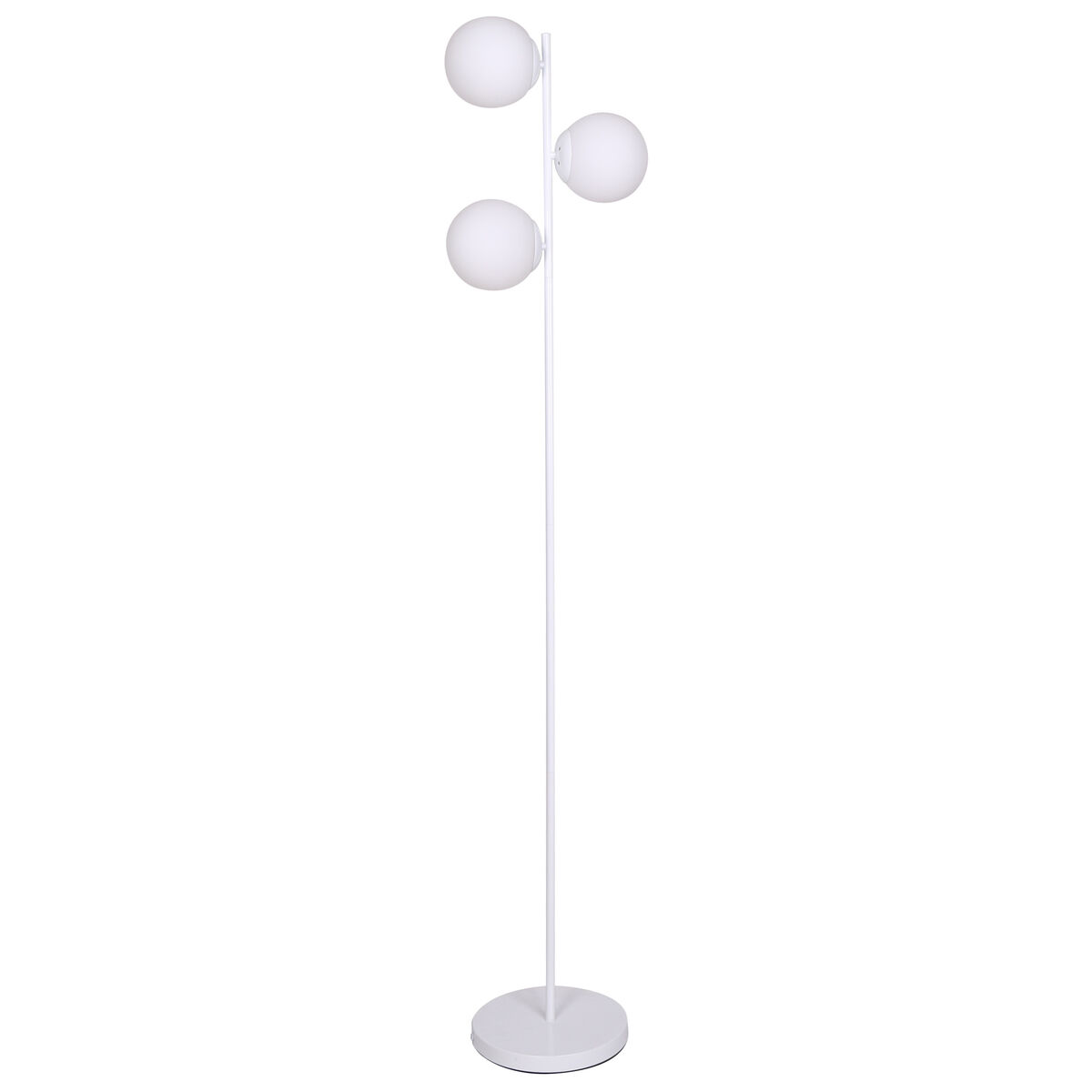 Golvlampa DKD Home Decor 35 x 25 x 167 cm Glas Metall Vit 220 V 50 W