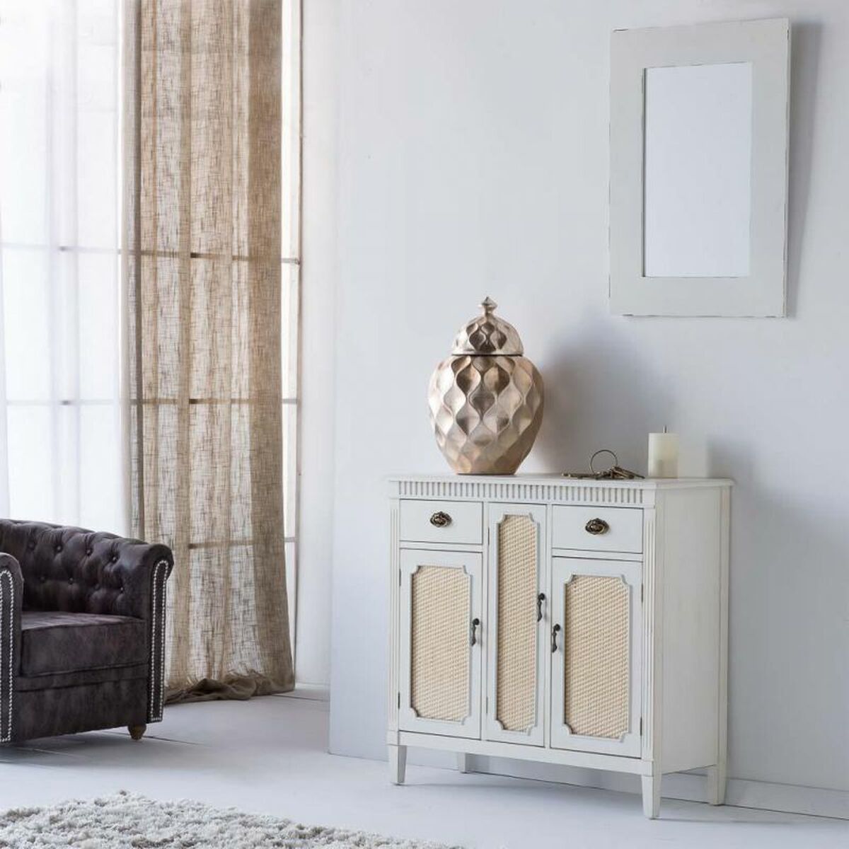 Vas Alexandra House Living Gyllene Keramik 30 x 47 x 30 cm - 3