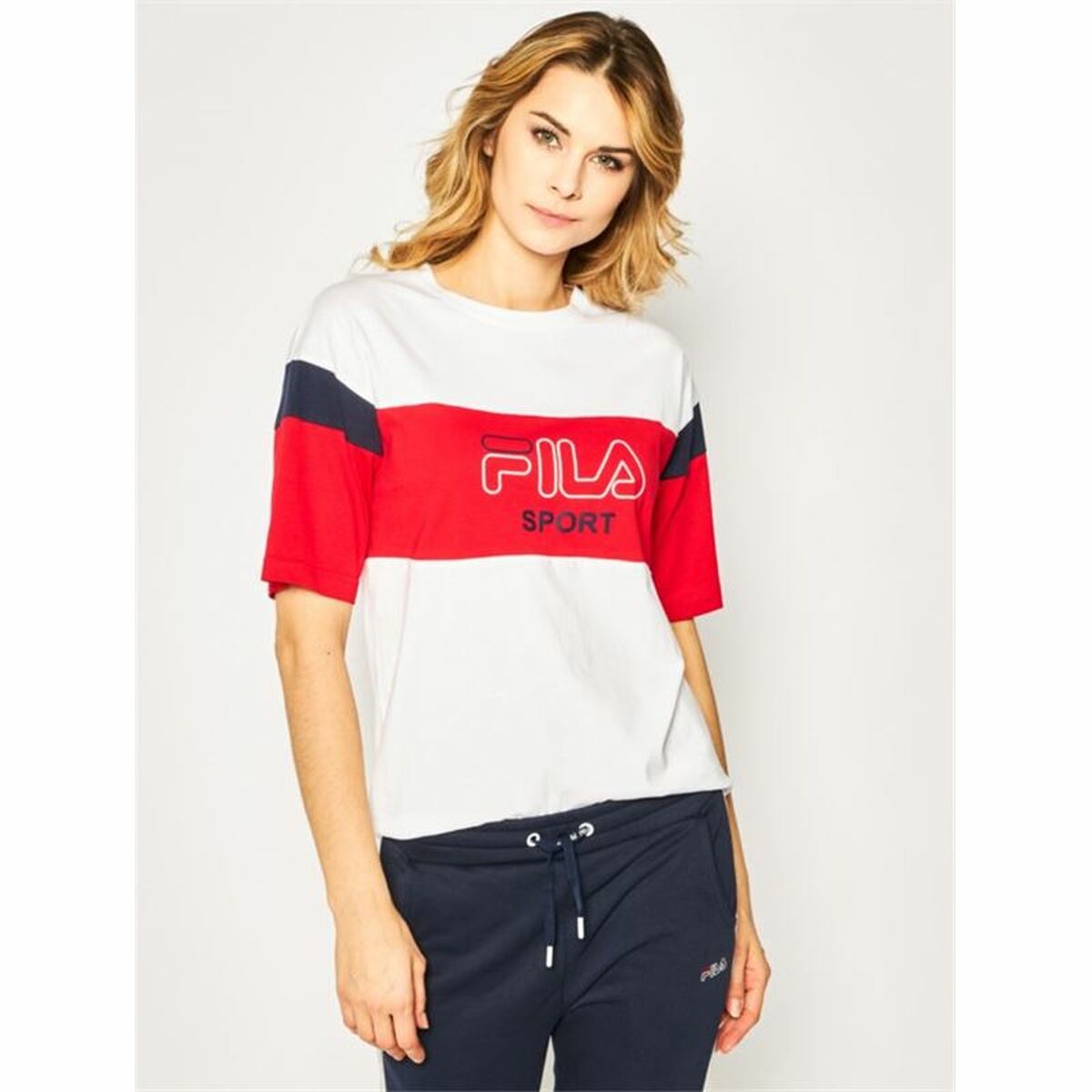 T-shirt med kortärm Dam Fila Lalette Sport Vit - 4