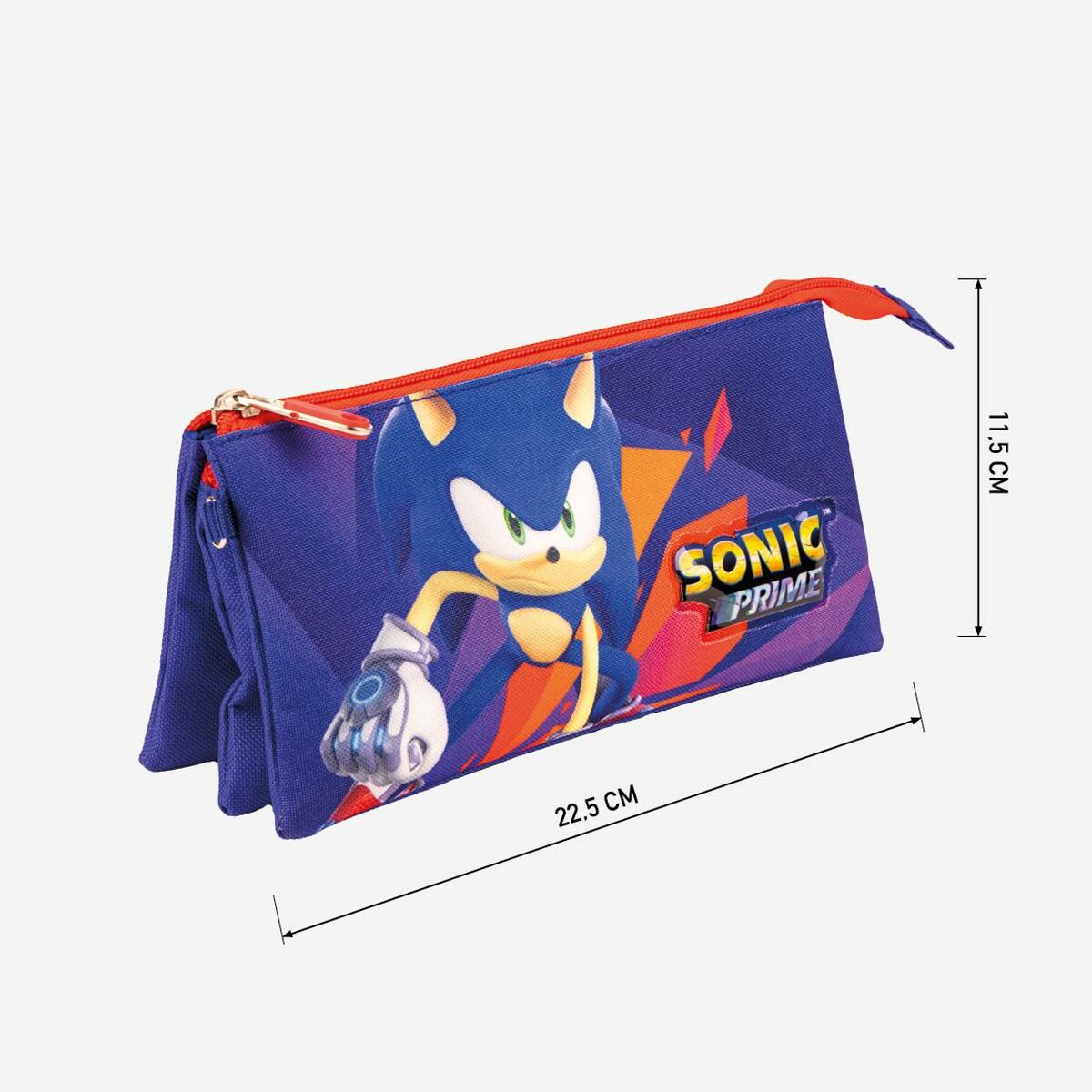 Tredubbel Carry-all Sonic Purpur 22,5 x 2 x 11,5 cm - 5
