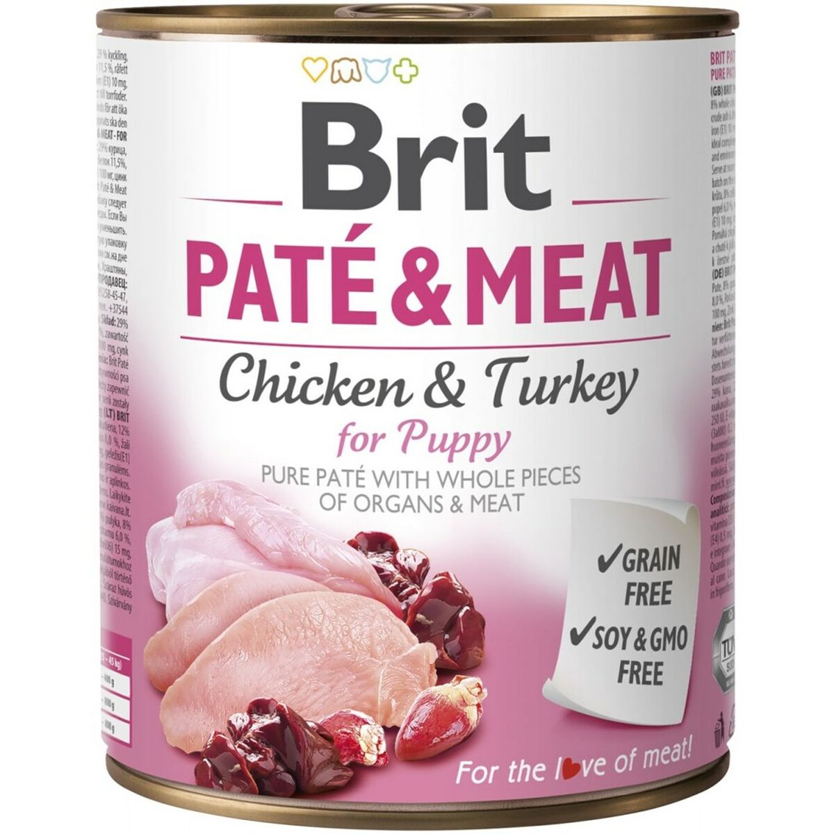 Våt mat Brit                                 Kyckling Kalkon 800 g