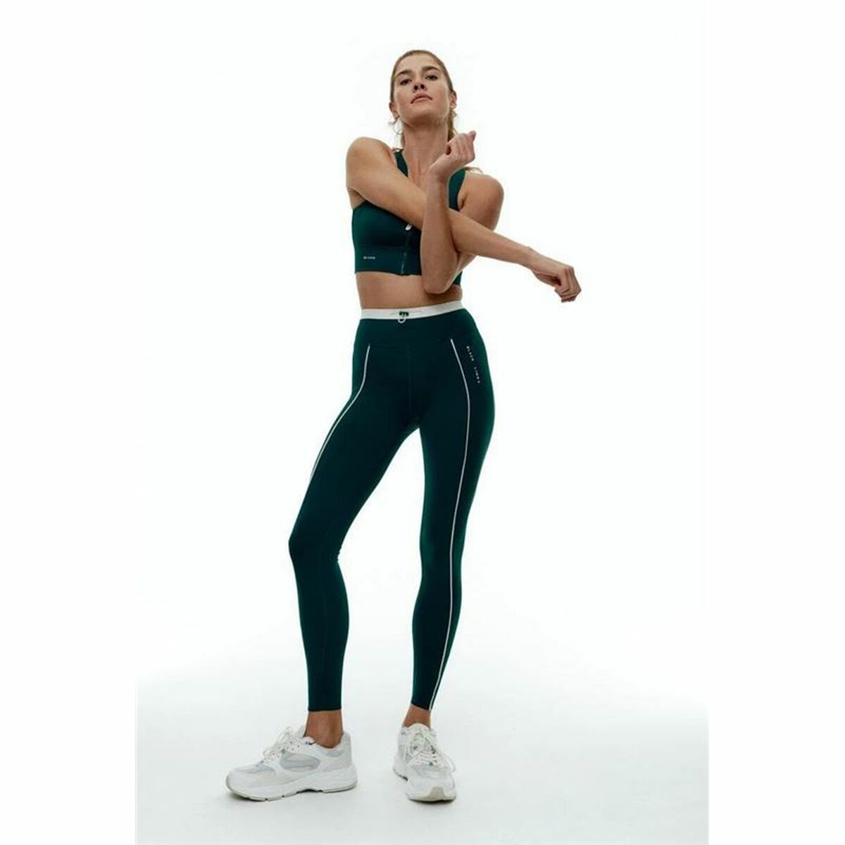 Sport-leggings, Dam Black Limba Streetflex Grön - 4