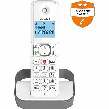 Markkabeltelefon Alcatel F860 solo Grå