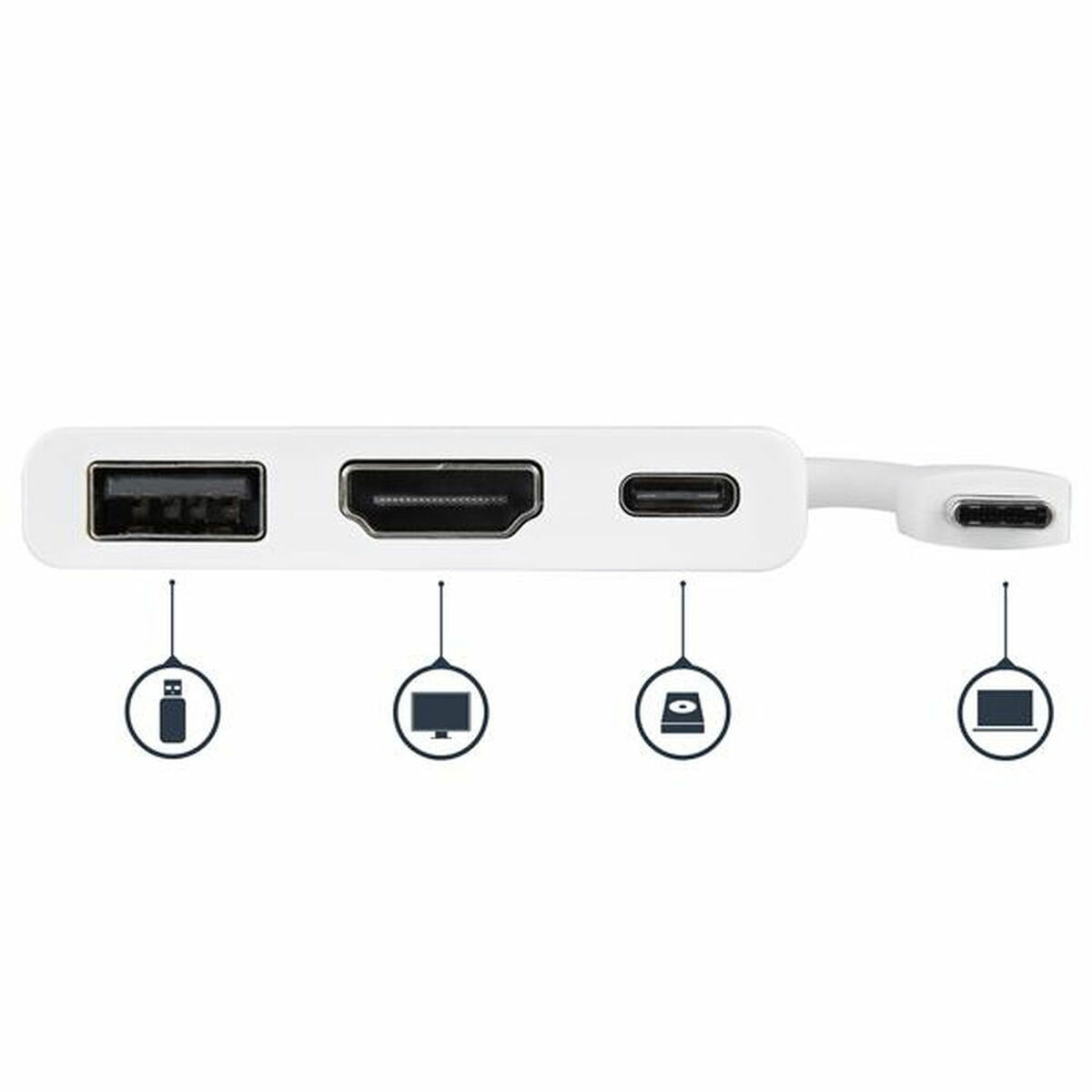 Adapter USB-C Startech CDP2HDUACPW Vit 4K Ultra HD - 3