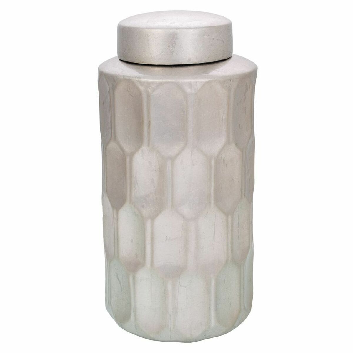 Vas Alexandra House Living Silvrig Keramik 18 x 37 x 18 cm