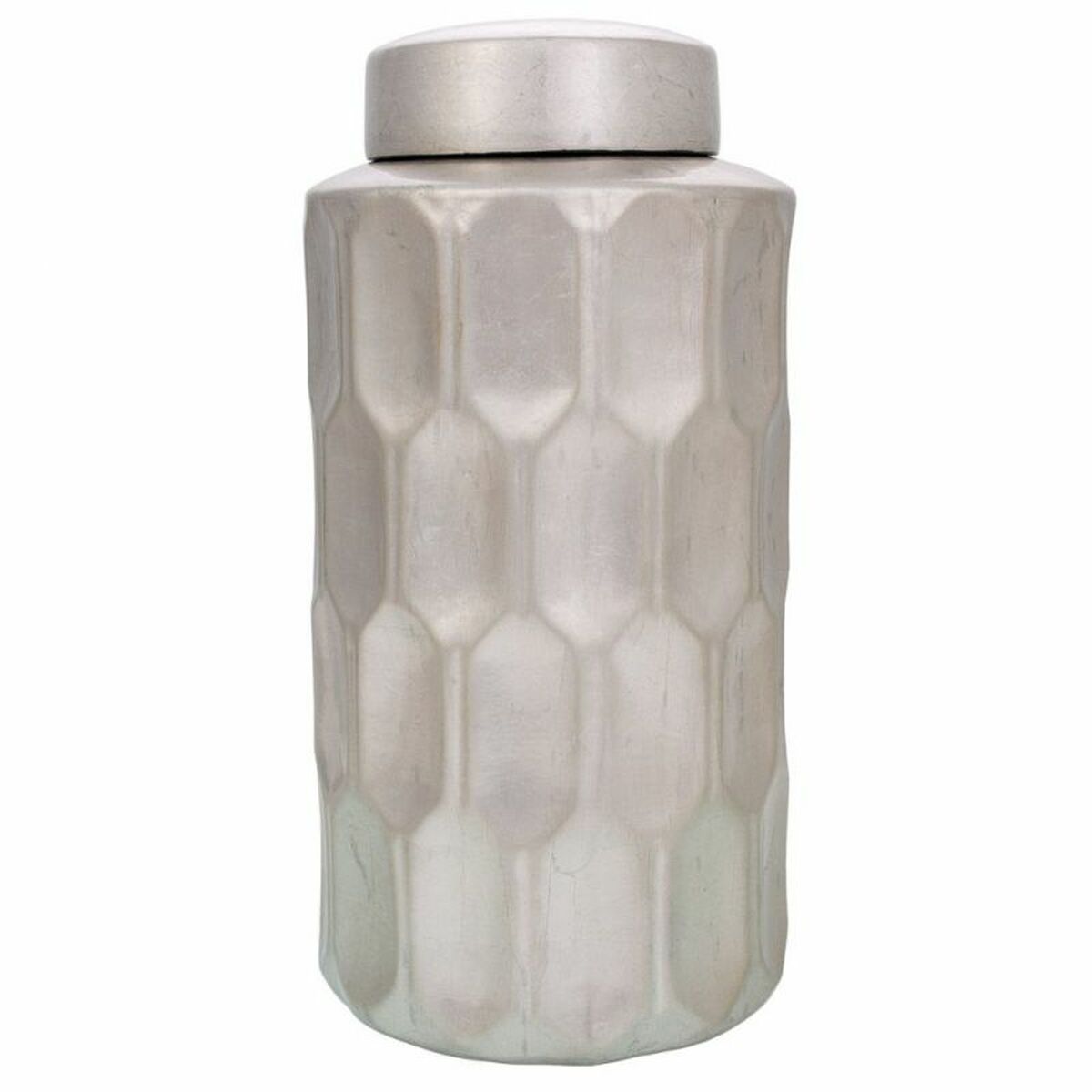 Vas Alexandra House Living Silvrig Keramik 18 x 37 x 18 cm - 3