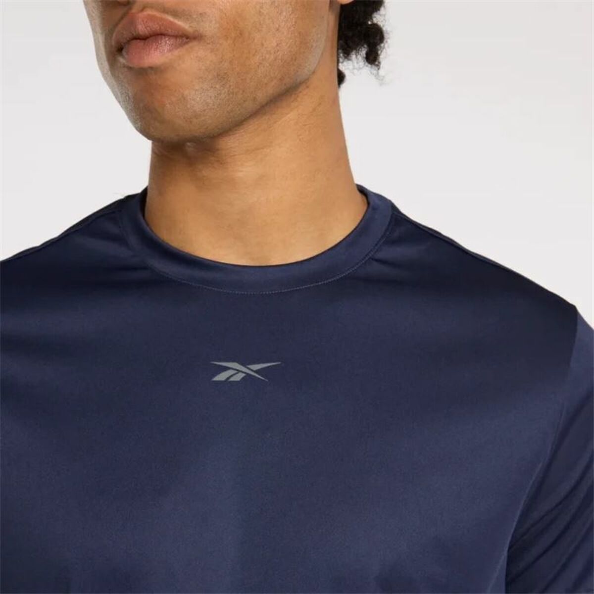 T-shirt med kortärm Herr Reebok Id Train Ss Tech Marinblå - 3