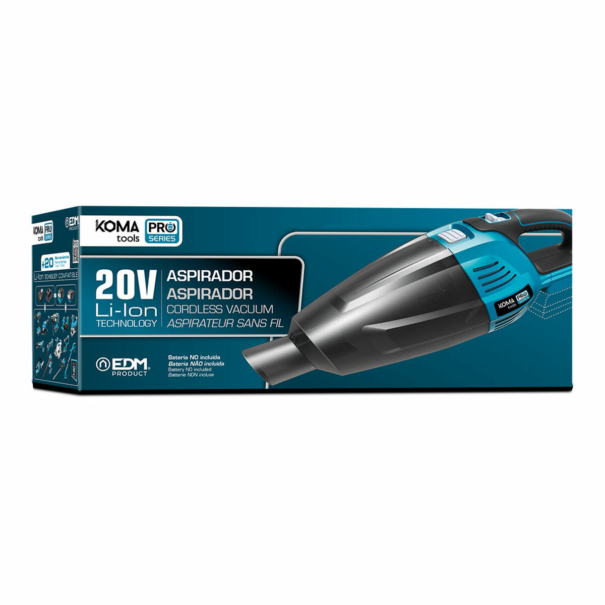 Handdammsugare Koma Tools Pro Series 45,5 x 13,5 cm - 5