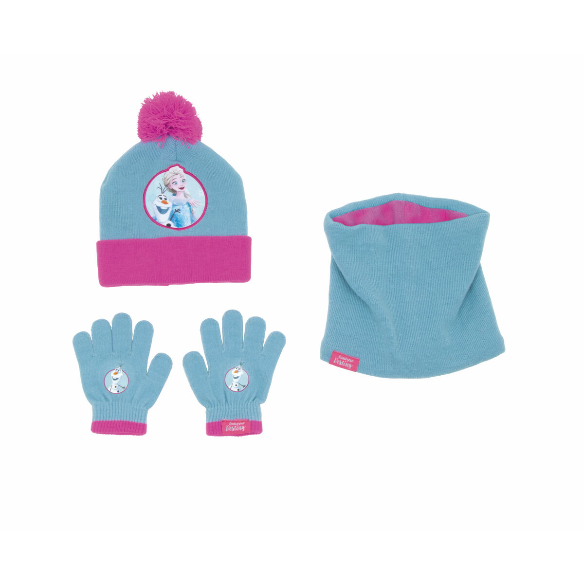 Hat, Gloves and Neck Warmer Frozen Memories Blå - 2