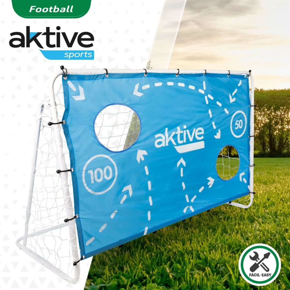 Fotbollsmål Aktive 182 x 91 x 122 cm - 8
