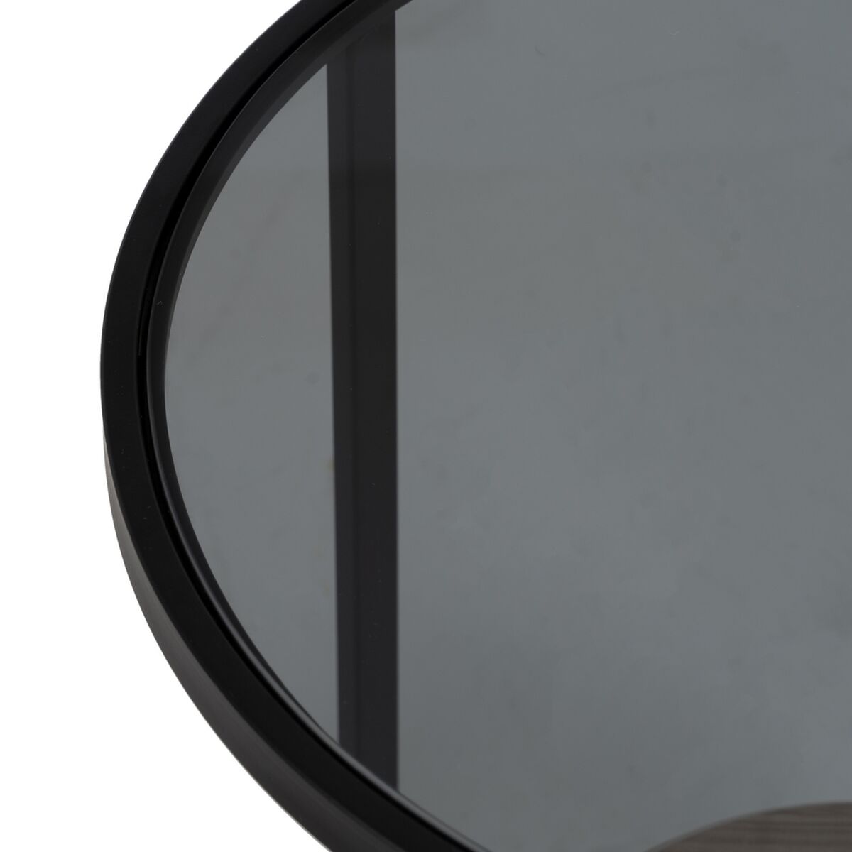 Sidobord Svart Naturell Glas Järn 45 x 45 x 50 cm - 4