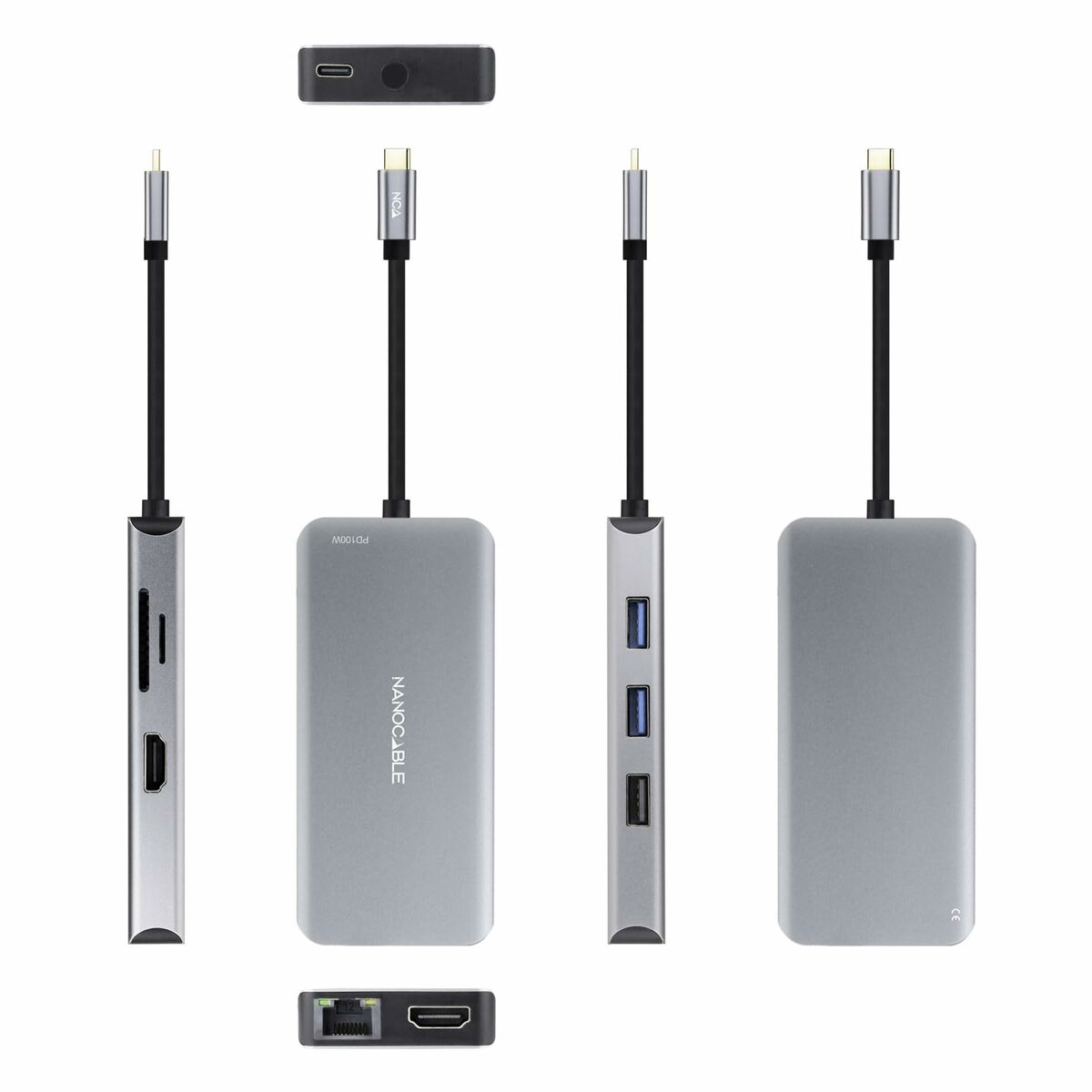USB-HUB NANOCABLE 10.16.1009 Grå (1 antal) - 4