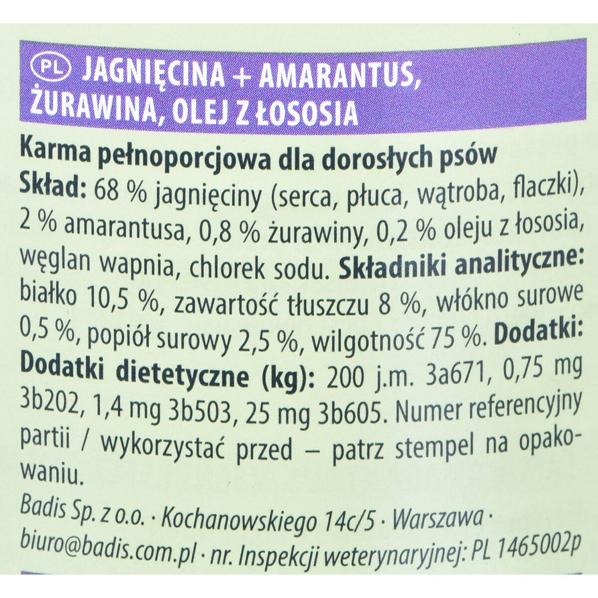 Våt mat Animonda GranCarno Superfoods Blåbär Lamm - 2